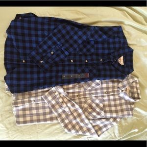 Ladies’ flannel long sleeves shirts